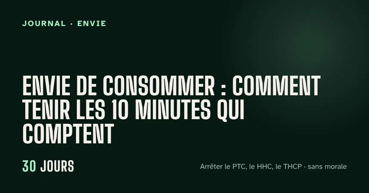 Envie de consommer : comment tenir les 10 minutes qui comptent